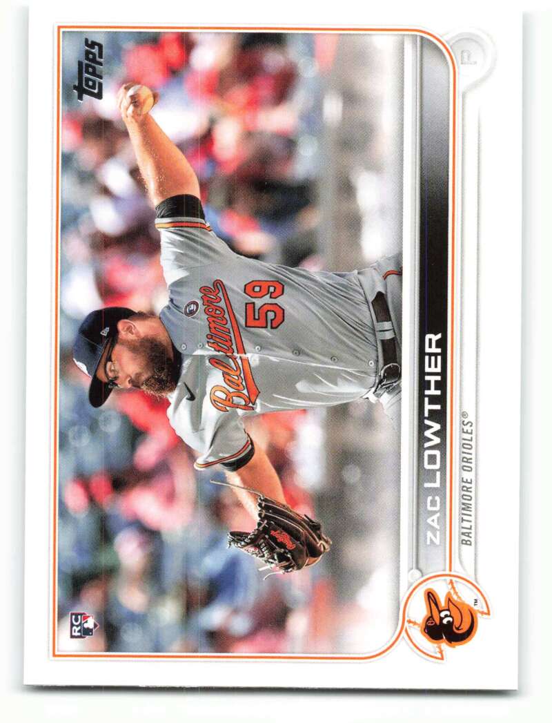 2022 Topps Baseball #133 Zac Lowther RC Rookie Baltimore Orioles Image 1
