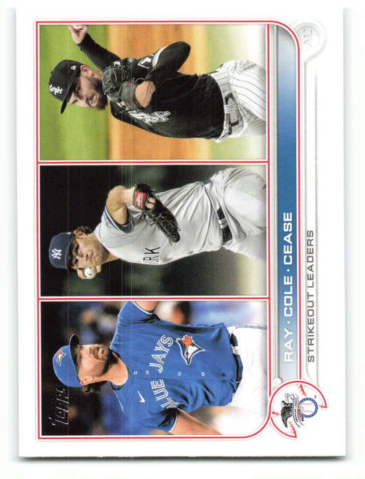 2022 Topps Baseball  #138 Ray/Cole/Cease   Image 1