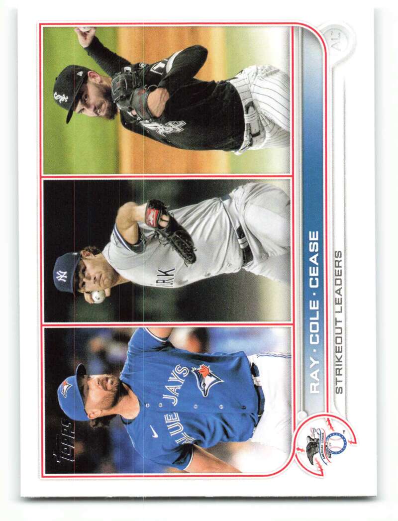 2022 Topps Baseball #138 Ray/Cole/Cease Image 1
