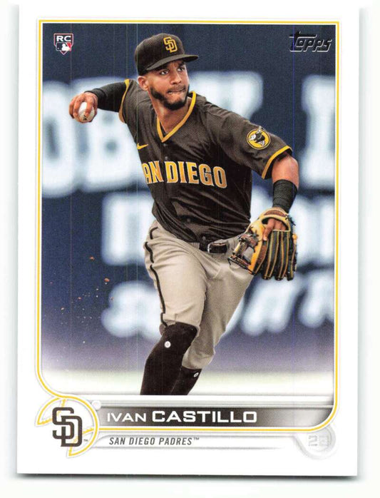 2022 Topps Baseball  #140 Ivan Castillo  RC Rookie San Diego Padres  Image 1