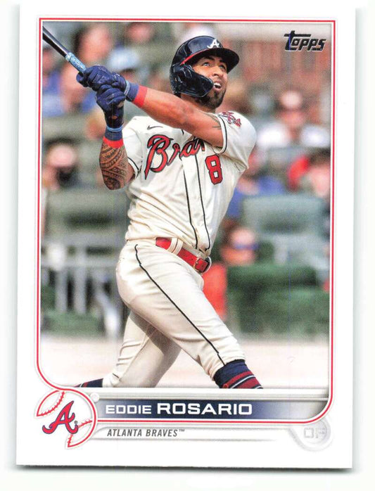 2022 Topps Baseball  #153 Eddie Rosario  Atlanta Braves  Image 1