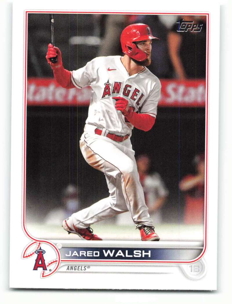 2022 Topps Baseball #154 Jared Walsh Los Angeles Angels Image 1