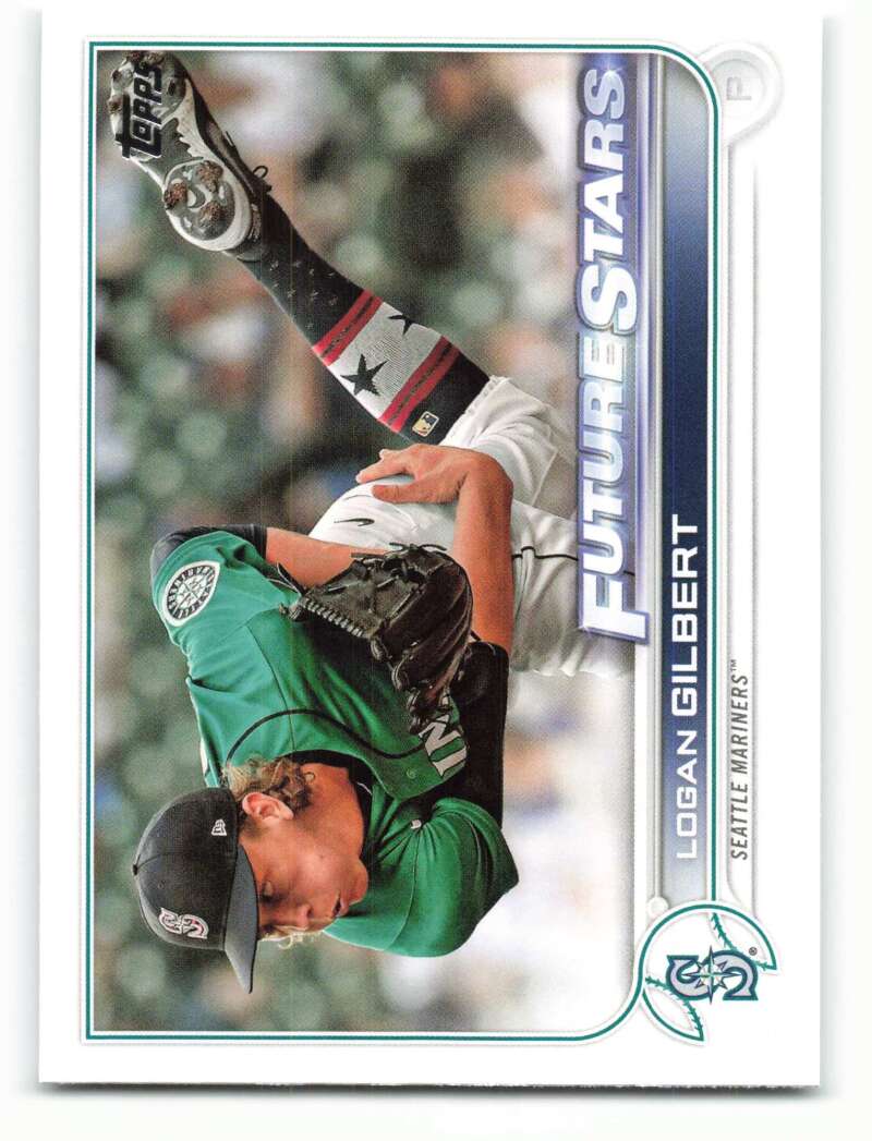 2022 Topps Baseball #156 Logan Gilbert Seattle Mariners Image 1