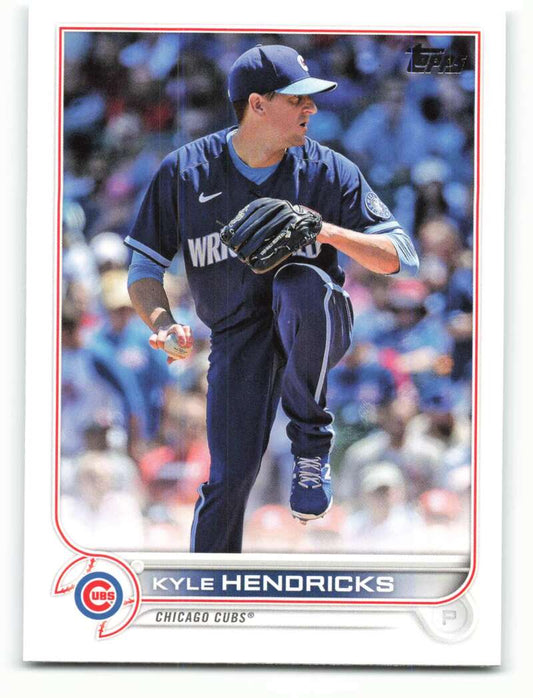 2022 Topps Baseball  #168 Kyle Hendricks  Chicago Cubs  Image 1