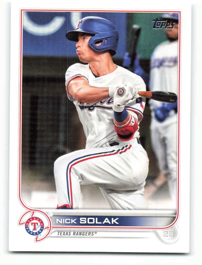 2022 Topps Baseball #172 Nick Solak Texas Rangers Image 1
