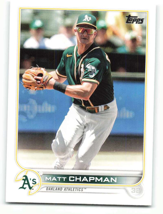 2022 Topps Baseball  #176 Matt Chapman  Oakland Athletics  Image 1