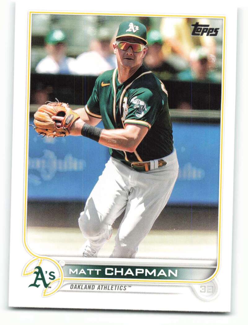 2022 Topps Baseball #176 Matt Chapman Oakland Athletics Image 1