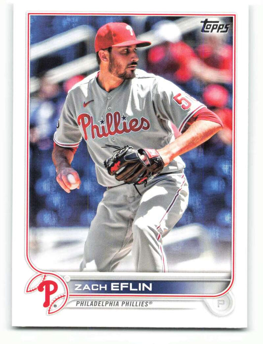 2022 Topps Baseball  #179 Zach Eflin  Philadelphia Phillies  Image 1