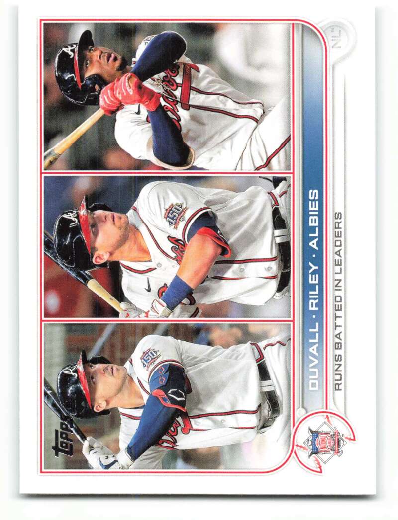 2022 Topps Baseball #181 Duvall/Riley/Albies Image 1