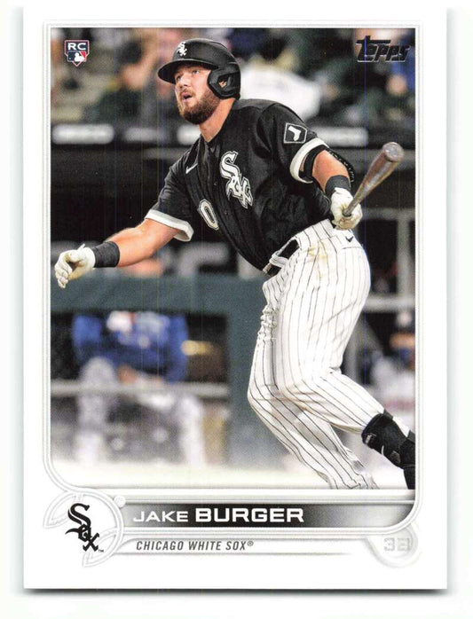 2022 Topps Baseball  #186 Jake Burger  RC Rookie Chicago White Sox  Image 1