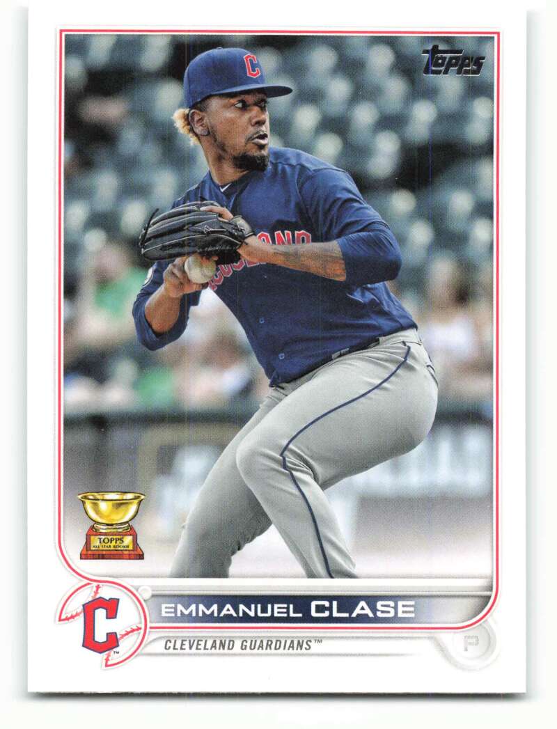2022 Topps Baseball #190 Emmanuel Clase Cleveland Guardians Image 1