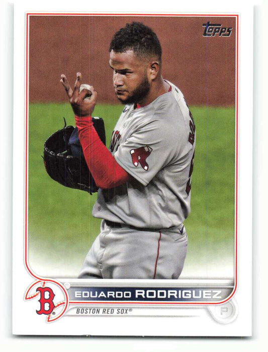2022 Topps Baseball  #192 Eduardo Rodriguez  Boston Red Sox  Image 1