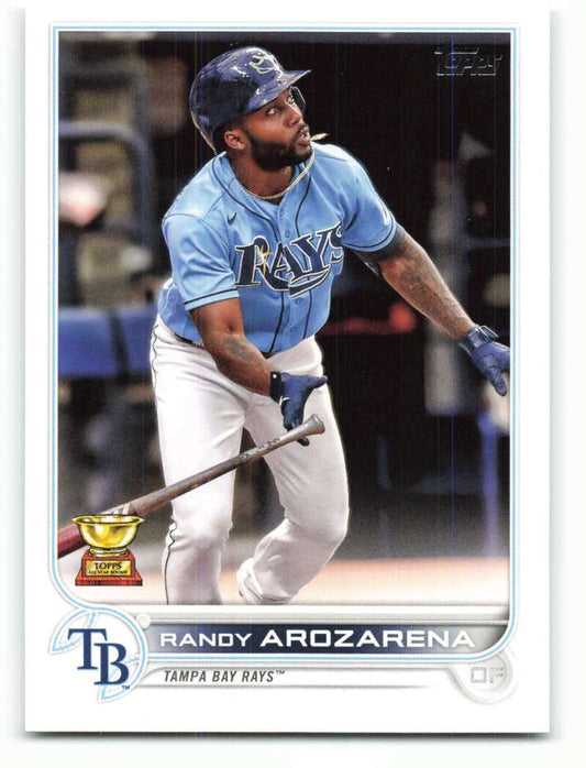 2022 Topps Baseball  #196 Randy Arozarena  Tampa Bay Rays  Image 1