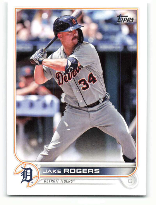 2022 Topps Baseball  #198 Jake Rogers  Detroit Tigers  Image 1