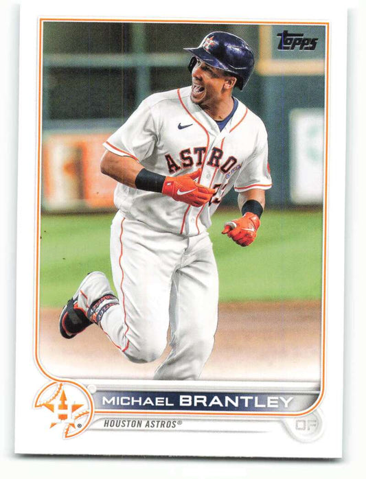 2022 Topps Baseball  #199 Michael Brantley  Houston Astros  Image 1