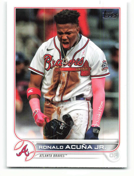 2022 Topps Baseball  #200 Ronald Acuna Jr.  Atlanta Braves  Image 1