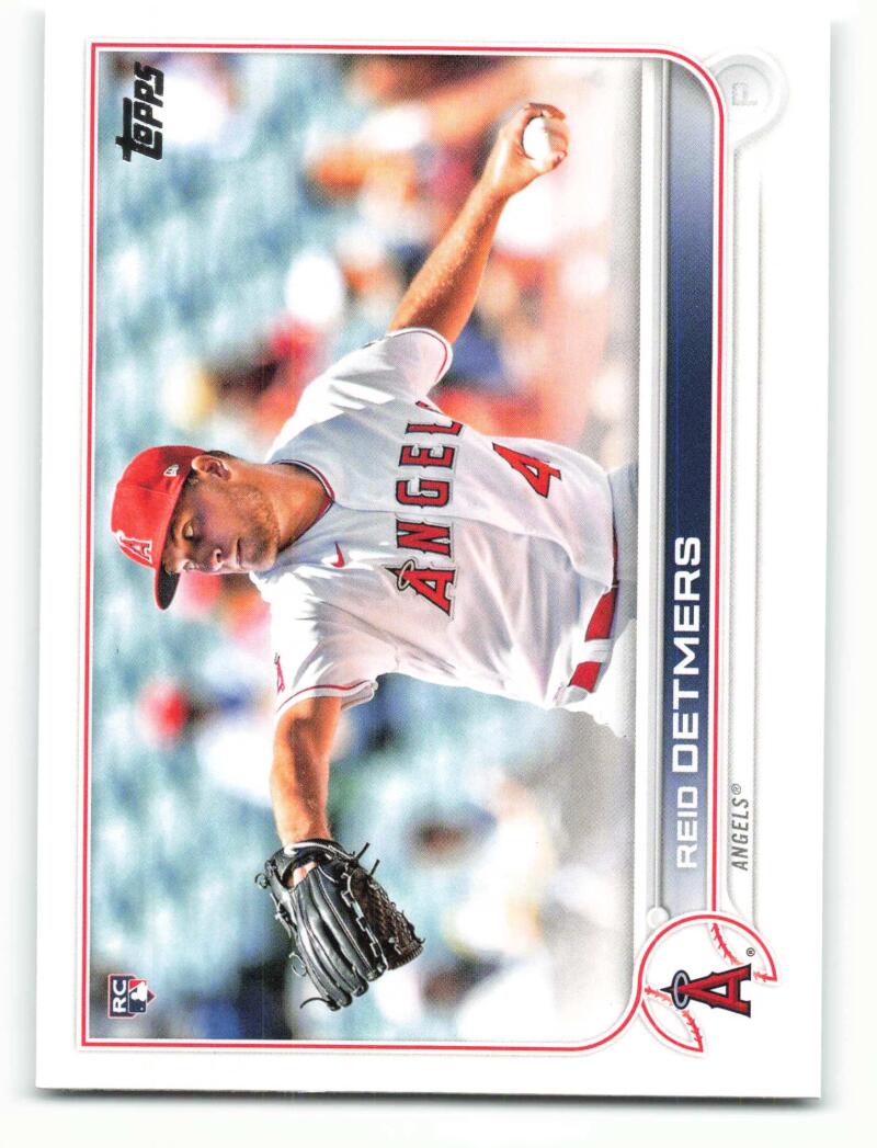 2022 Topps Baseball #201 Reid Detmers RC Rookie Los Angeles Angels Image 1