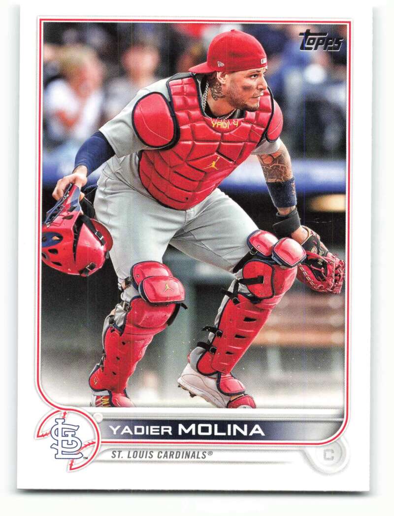 2022 Topps Baseball #205 Yadier Molina St. Louis Cardinals Image 1