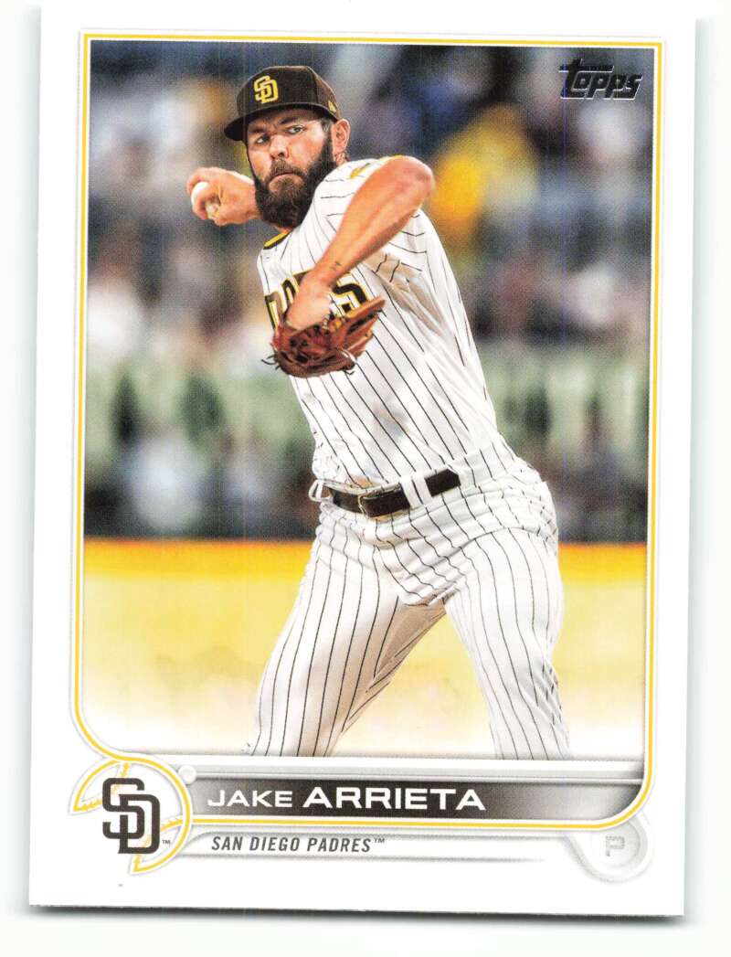 2022 Topps Baseball #214 Jake Arrieta San Diego Padres Image 1