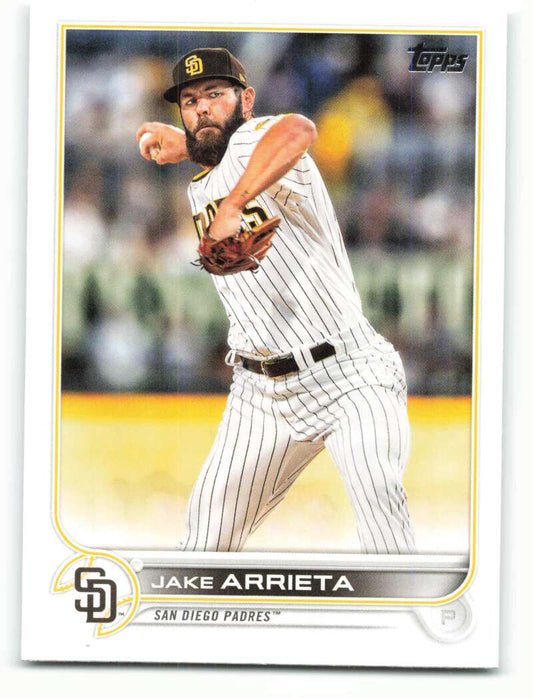 2022 Topps Baseball  #214 Jake Arrieta  San Diego Padres  Image 1
