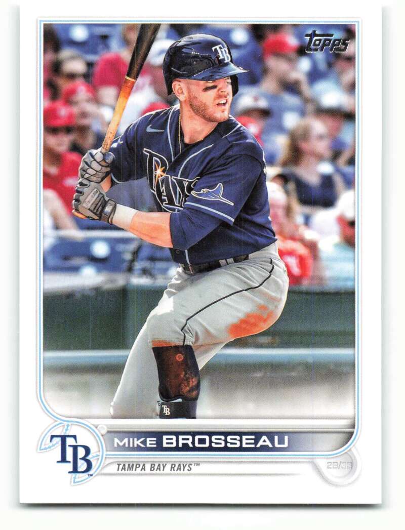 2022 Topps Baseball #223 Mike Brosseau Tampa Bay Rays Image 1