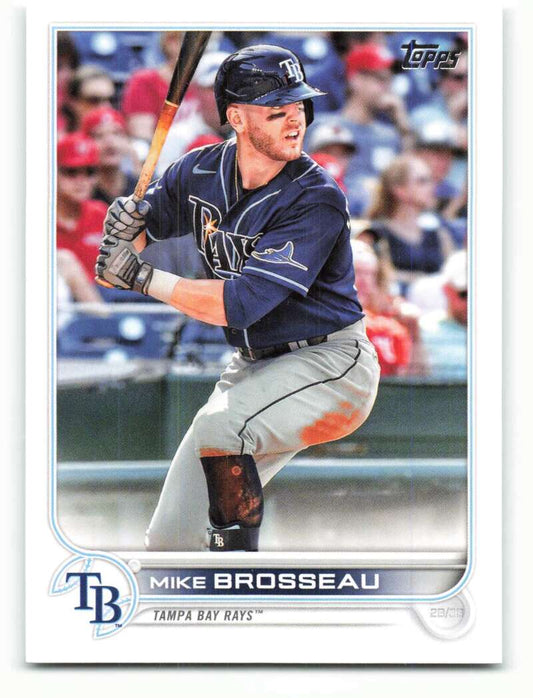 2022 Topps Baseball  #223 Mike Brosseau  Tampa Bay Rays  Image 1