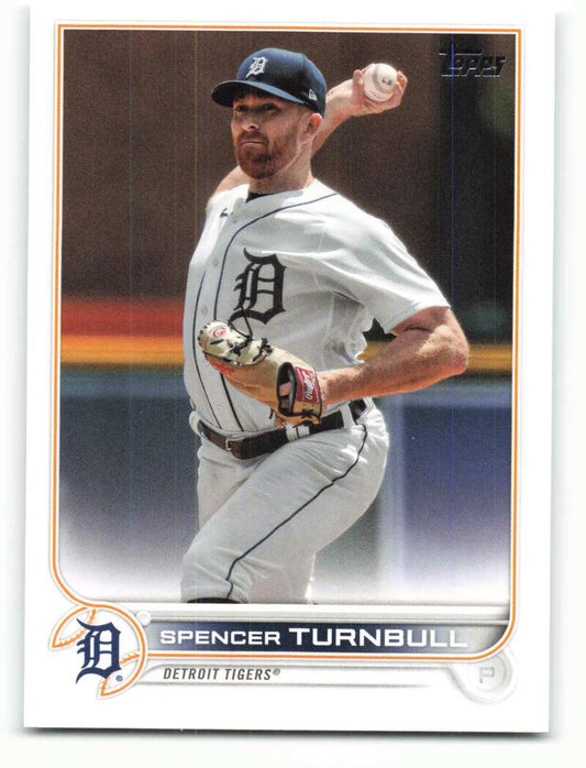 2022 Topps Baseball  #228 Spencer Turnbull  Detroit Tigers  Image 1