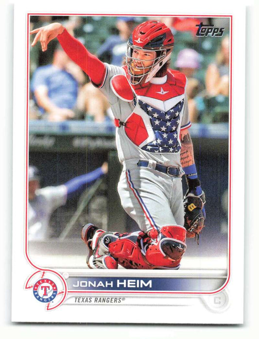 2022 Topps Baseball  #230 Jonah Heim  Texas Rangers  Image 1