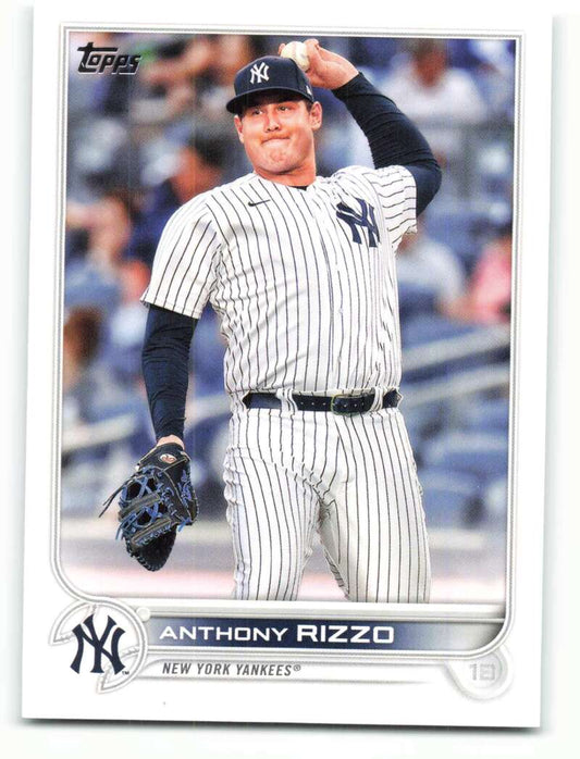 2022 Topps Baseball  #242 Anthony Rizzo  New York Yankees  Image 1