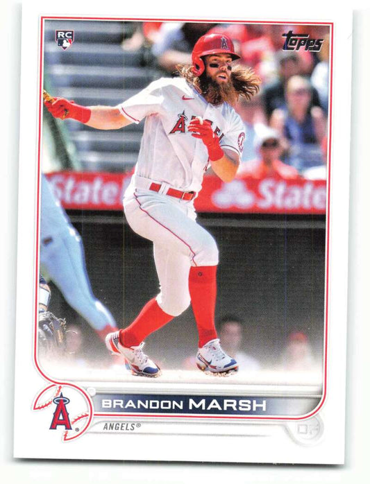 2022 Topps Baseball  #243 Brandon Marsh  RC Rookie Los Angeles Angels  Image 1