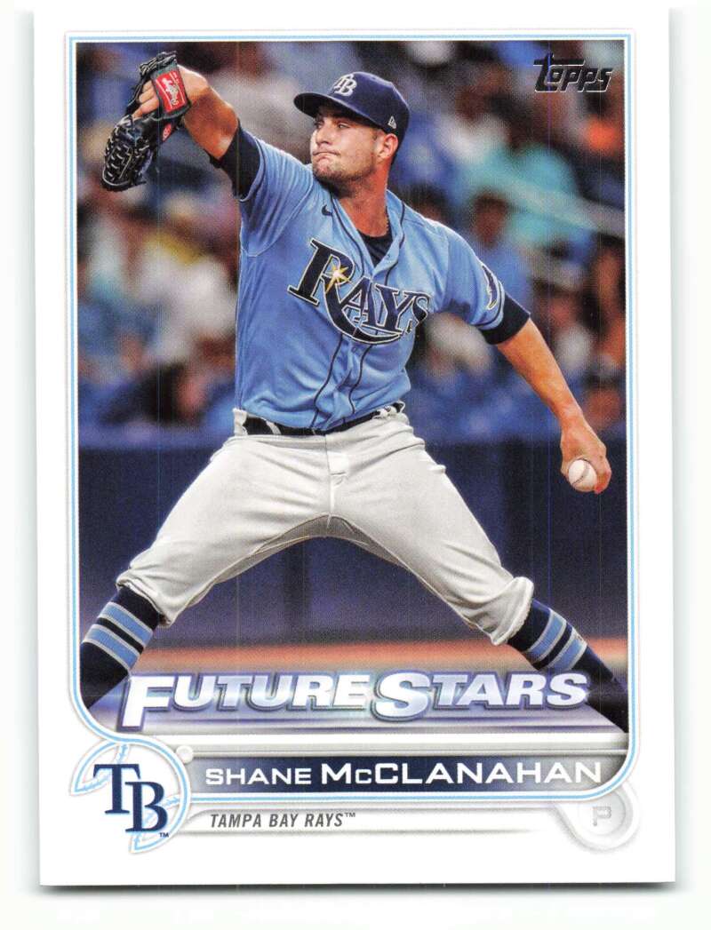 2022 Topps Baseball #244 Shane McClanahan Tampa Bay Rays Image 1