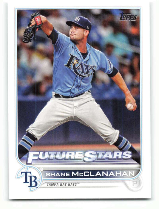 2022 Topps Baseball  #244 Shane McClanahan  Tampa Bay Rays  Image 1