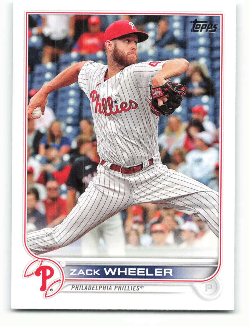 2022 Topps Baseball #249 Zack Wheeler Philadelphia Phillies Image 1