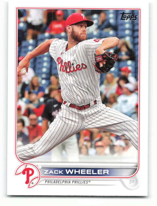 2022 Topps Baseball  #249 Zack Wheeler  Philadelphia Phillies  Image 1