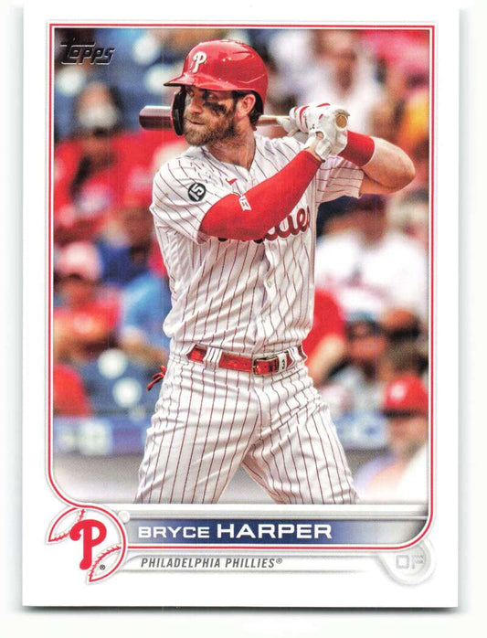 2022 Topps Baseball  #250 Bryce Harper  Philadelphia Phillies  Image 1