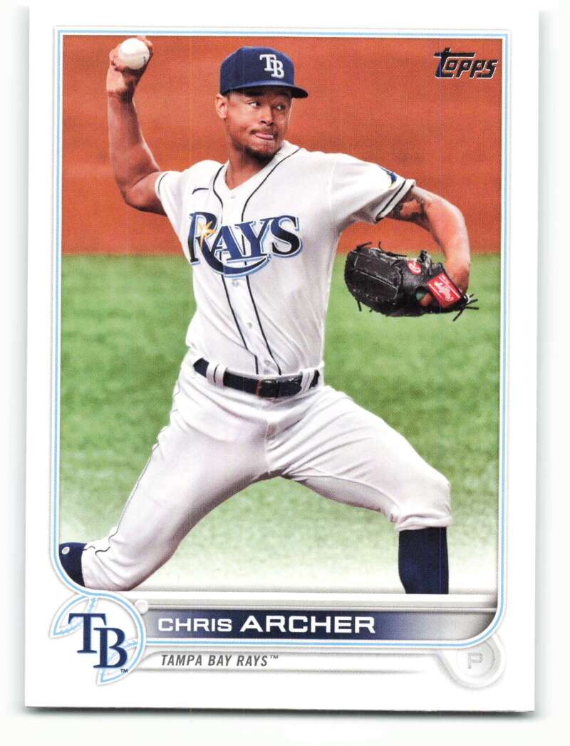 2022 Topps Baseball #254 Chris Archer Tampa Bay Rays Image 1