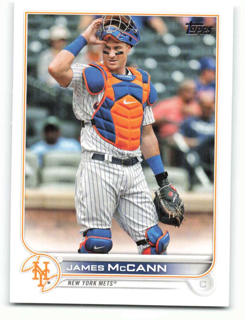 2022 Topps Baseball #256 James McCann New York Mets Image 1