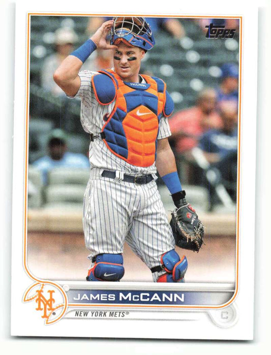 2022 Topps Baseball  #256 James McCann  New York Mets  Image 1
