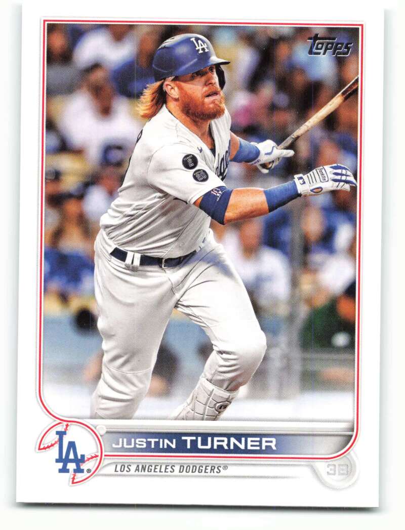 2022 Topps Baseball #257 Justin Turner Los Angeles Dodgers Image 1