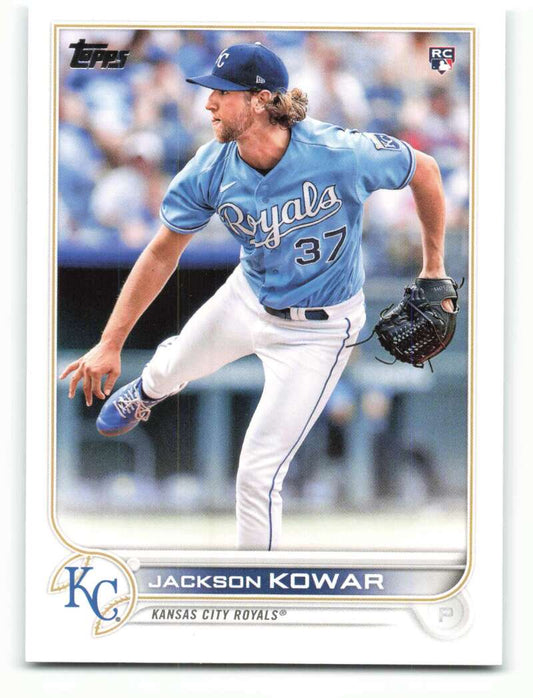 2022 Topps Baseball  #264 Jackson Kowar  RC Rookie Kansas City Royals  Image 1