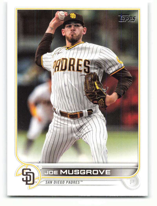 2022 Topps Baseball  #266 Joe Musgrove  San Diego Padres  Image 1