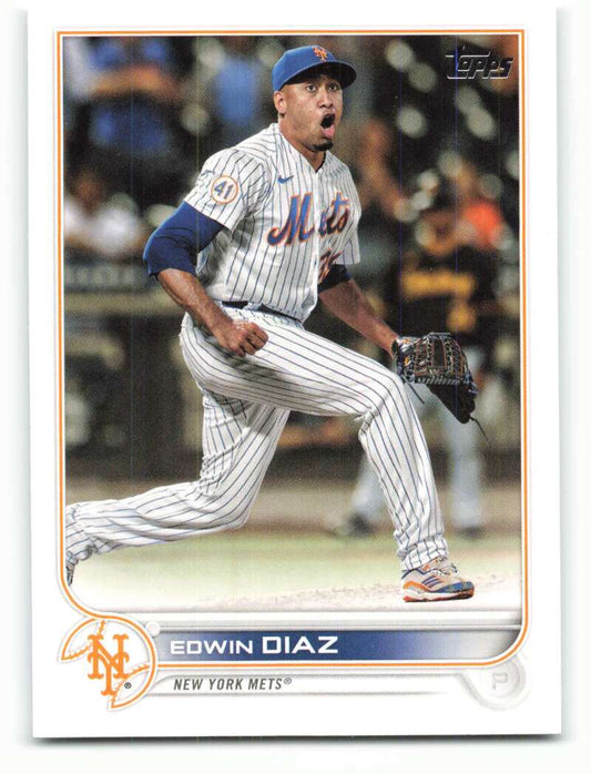2022 Topps Baseball  #267 Edwin Diaz  New York Mets  Image 1