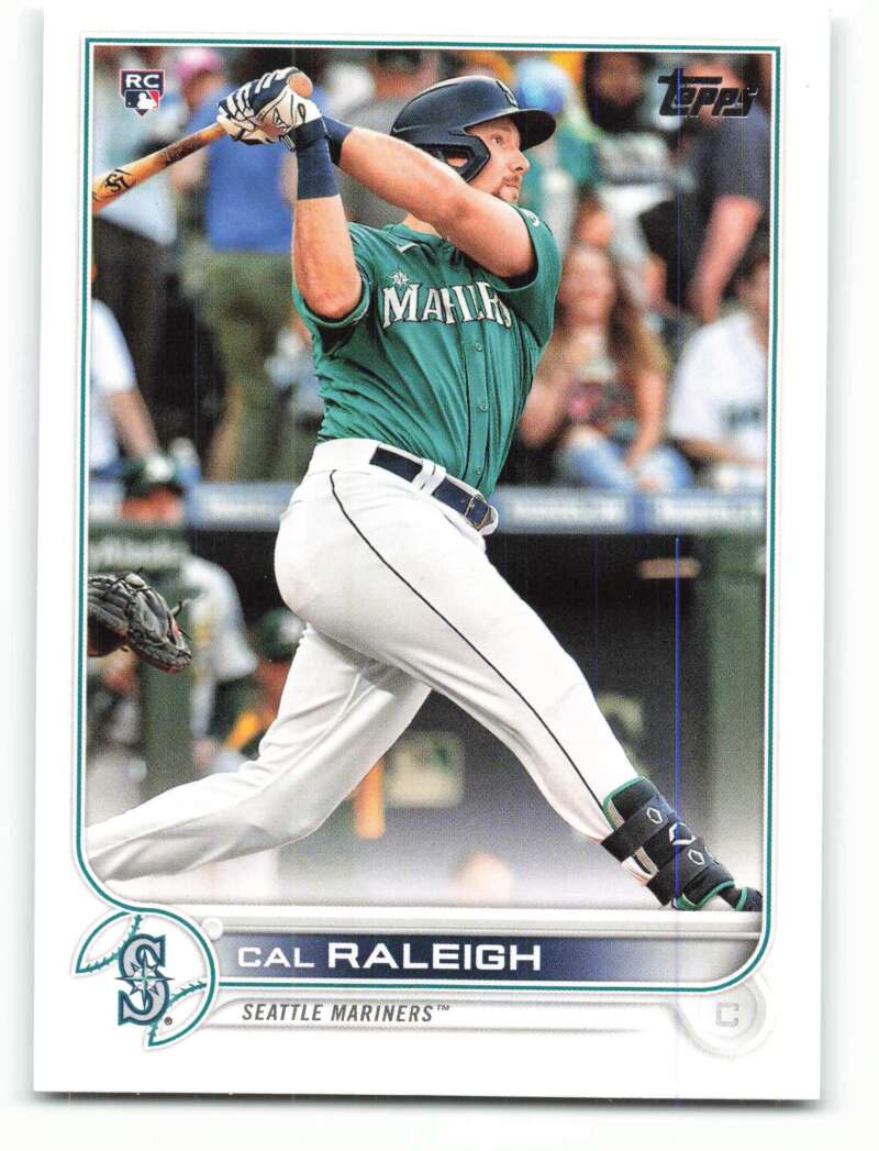 2022 Topps Baseball #277 Cal Raleigh RC Rookie Seattle Mariners Image 1