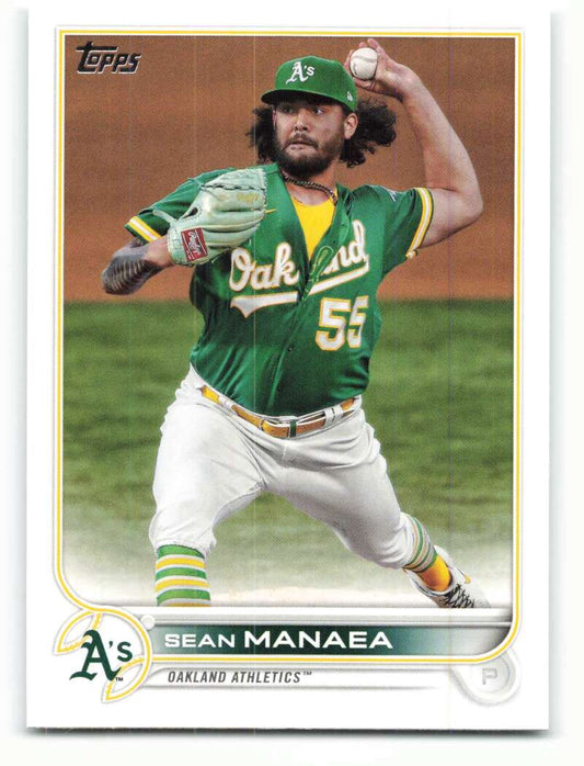 2022 Topps Baseball  #281 Sean Manaea  Oakland Athletics  Image 1