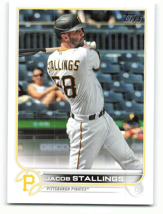 2022 Topps Baseball  #286 Jacob Stallings  Pittsburgh Pirates  Image 1