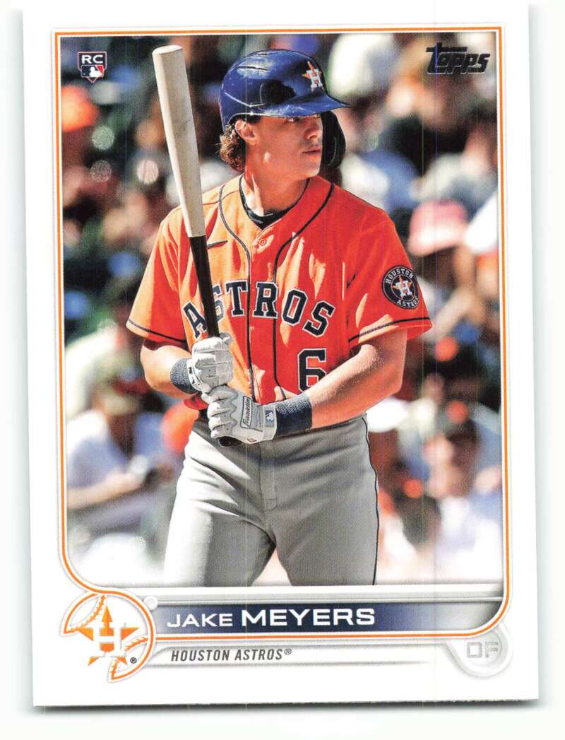 2022 Topps Baseball #295 Jake Meyers RC Rookie Houston Astros Image 1