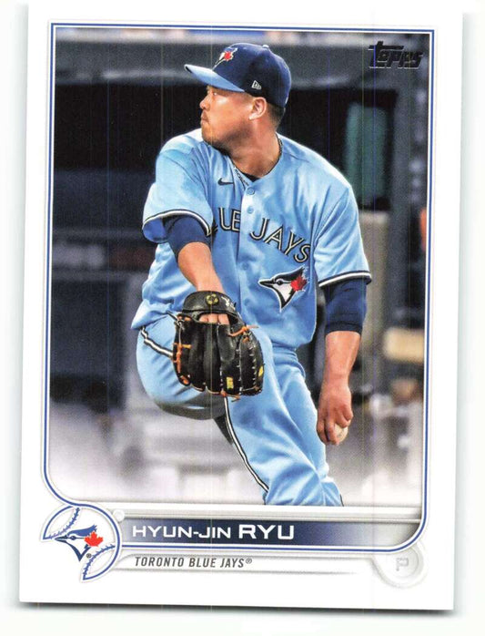 2022 Topps Baseball  #297 Hyun-Jin Ryu  Toronto Blue Jays  Image 1