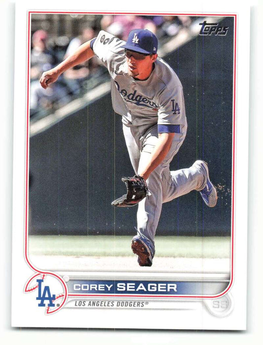 2022 Topps Baseball  #301 Corey Seager  Los Angeles Dodgers  Image 1