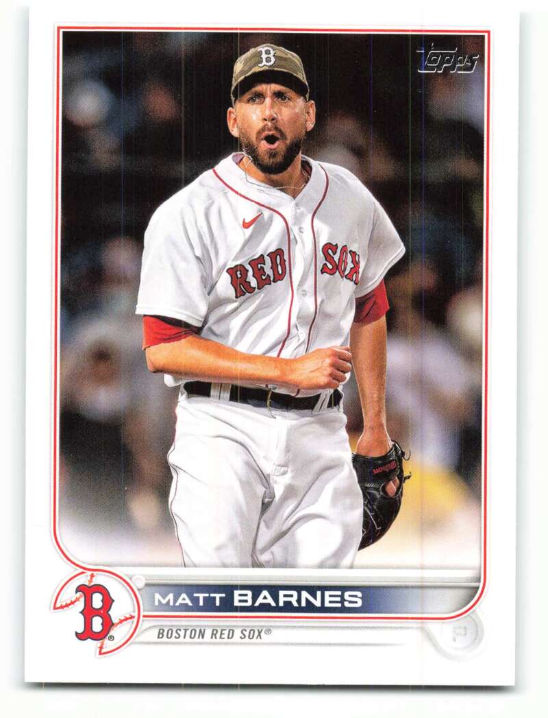 2022 Topps Baseball #303 Matt Barnes Boston Red Sox Image 1
