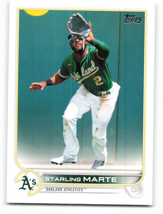 2022 Topps Baseball  #305 Starling Marte  Oakland Athletics  Image 1